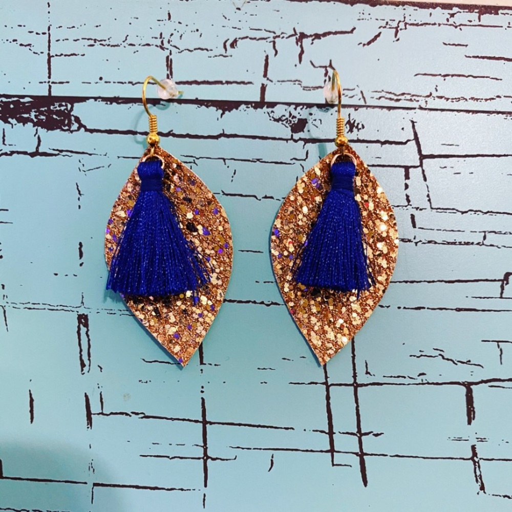 4/$15 Faux Leather Earrings